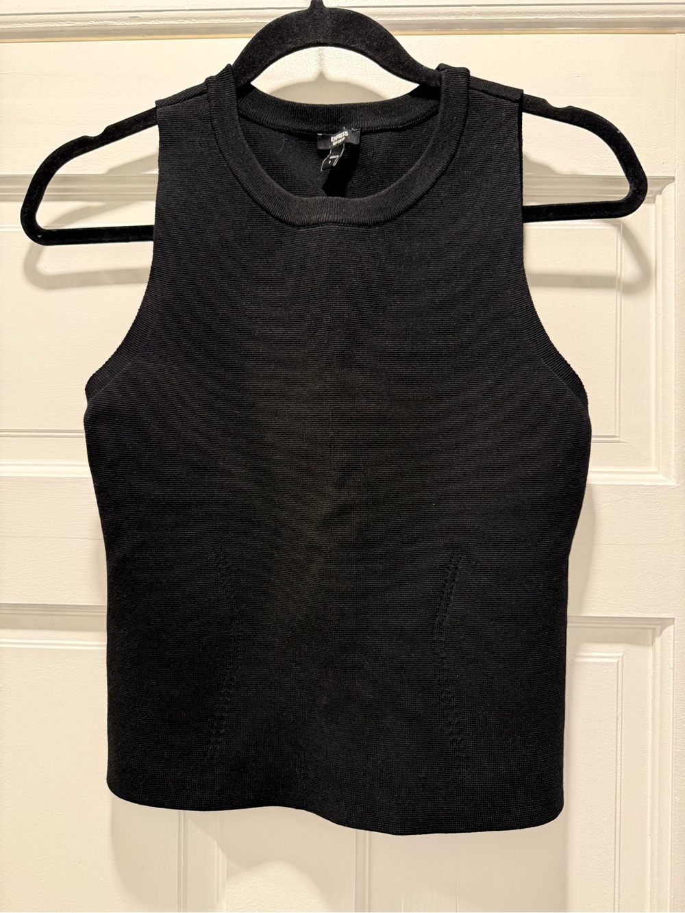 Express Body Contour Black Ribbed Sleeveless‎ Tank size Small